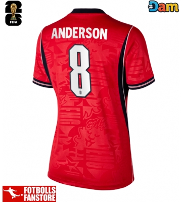England Elliot Anderson #8 Bortatröja Dam VM 2026 Kortärmad